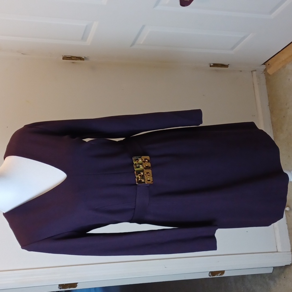 Milly Purple Long Sleeve Dress